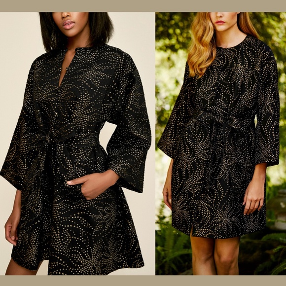 NEW $388 Tadashi Shoji [ XL ] Pollux‎ Droplet Oversized Jacquard Coat - Picture 2 of 16